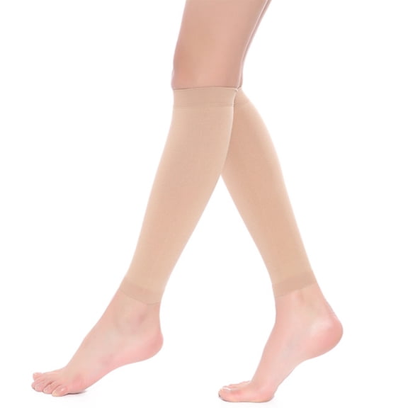 Seitruly Medias cómodas para terapia de compresión que reducen la hinchazón y la fatiga Medias de compresión color piel S Type3 NO3