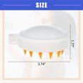 thumbnail image 3 of Vocoste Scalp Massager Hair Care Scalp Massager Shampoo Brush Orange 3.74'x3.15'x1.77' Massager Tools, 3 of 3