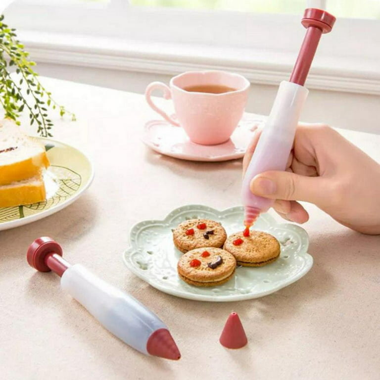 Pastry Icing Pen Cake Tools Piping Bag Nozzle Tips Fondant Cake
