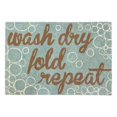 thumbnail image 2 of Liora Manne Frontporch Wash...and Repeat Indoor Outdoor Area Rug Aqua, 2 of 3