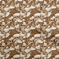 thumbnail image 1 of oneOone Cotton Poplin Brown Fabric Skull Craft Projects Decor Fabric Printed By The Yard 42 Inch Wide, 1 of 4