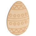 thumbnail image 2 of Boho Wooden Eggs for Easter Crafts, 9-Inch, 1/8 Inch Thick Wood Cutouts, Pack of 10 for Basket Stuffers, by Woodpeckers, 2 of 5