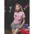 thumbnail image 2 of Happy 4th, Independence Day T-Shirt Women -Image by Shutterstock, Female Small, 2 of 4