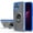 Blue, variant on Ring Case Compatible with T-Mobile Revvl 6 5G Clear Transparent Armor Rugged Defender Shockproof Hybrid with Ring Holder Kickstand Cover [ Black ]