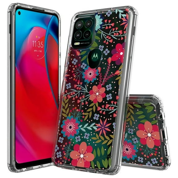 Fusion Shield Tough Snap-on Case for Motorola Moto G Stylus 5G 2021 - Flowers