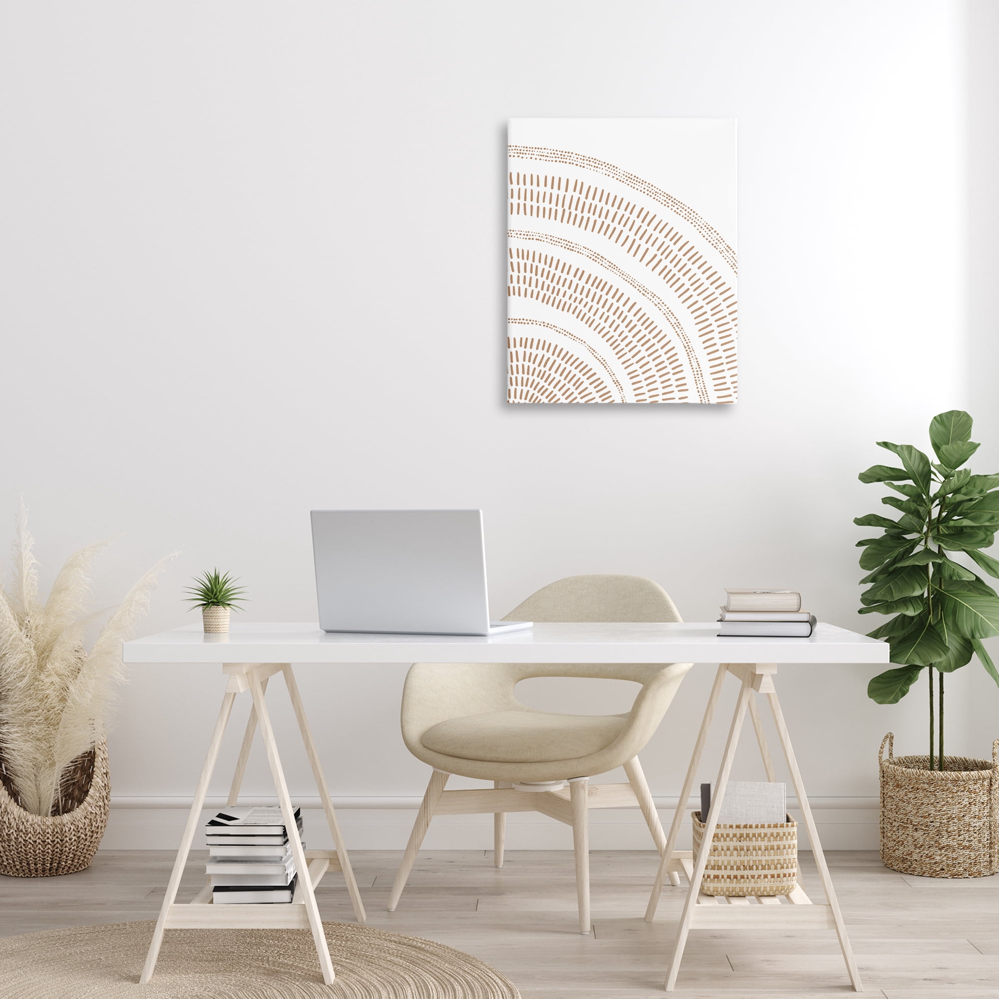 Stupell Industries Arched Boho Pattern Abstract Painting Gallery Wrapped Canvas Art Print Wall Art, 24 x 30