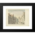 thumbnail image 2 of Joseph Adolf Schmetterling 14x11 Black Modern Framed Museum Art Print Titled - Street in the Village of Oosterland on Duiveland (1822), 2 of 5