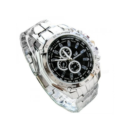 Fashion Men Stainless Belt Sport Business Quartz Watch Wristwatches (Best Deals On Mens Wrist Watches)