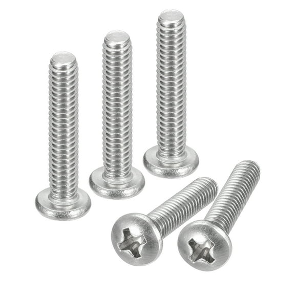 #8-32x7/8" Pan Head Machine Screws, 304 Stainless Steel Screw, Pack of 10
