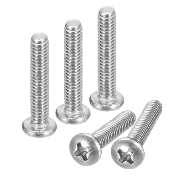 Vis de Machine à Tête de Poêle 8-32x7/8 Pouces, Vis en Acier Inoxydable 304, Lot de 50