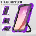 thumbnail image 5 of Case for Lenovo Tab M9 9.0 inch 2023 Released TB-310FU, 360 Rotating Stand Handle Pencil Holder Shoulder Strap Heavy Duty Shockproof Cover, Purple, 5 of 7