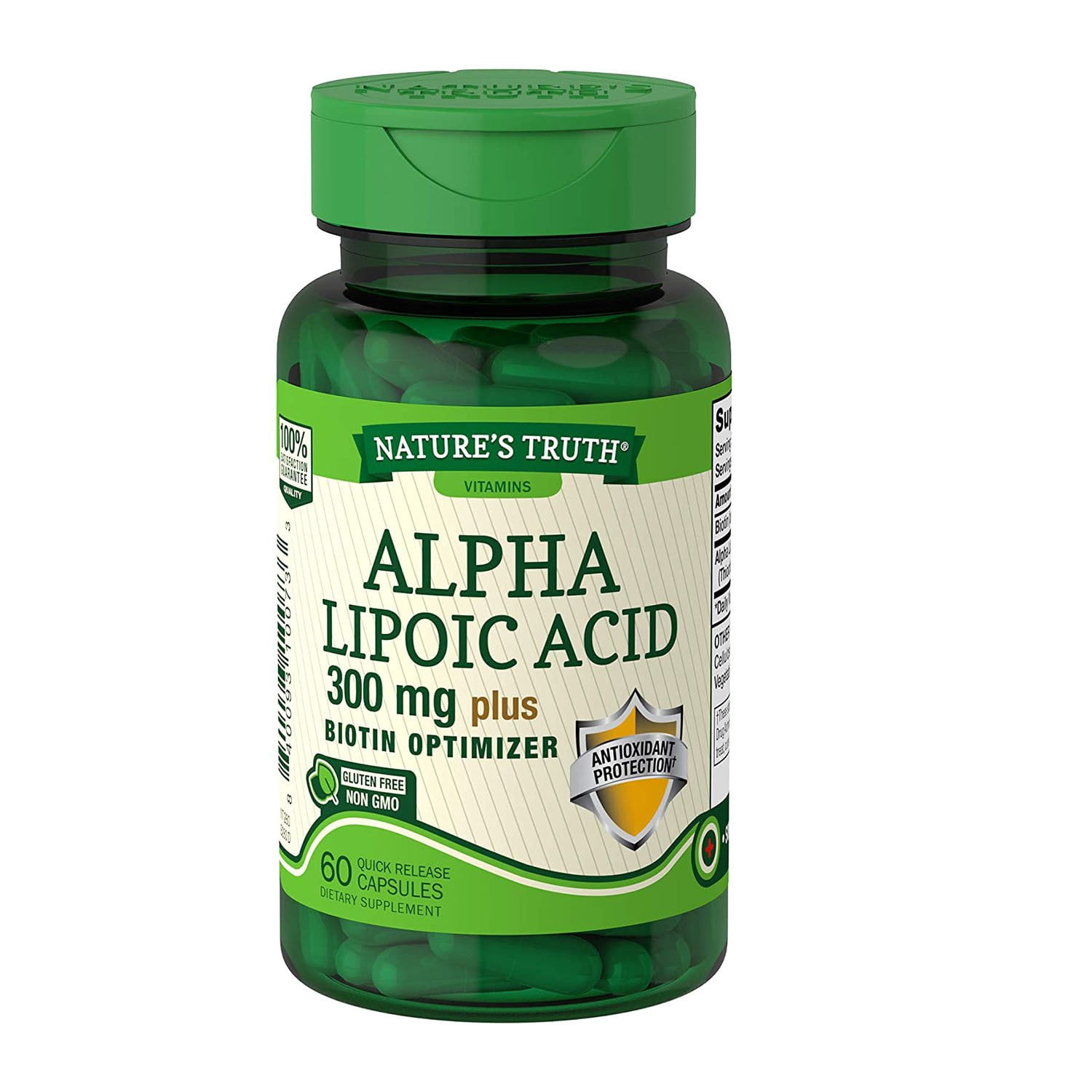 Nature's Truth Alpha Lipoic Acid 300mg w/ Biotin Optimizer, 60ct, 5-Pack