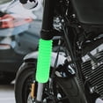 thumbnail image 4 of WEUVEB Universal Motorcycle Fork Boots Green Rubber Easy Install Shock Protection 1Pair, 4 of 8