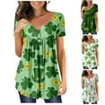 womens long sleeve t shirts St Patricks Day Shirt Women 2024 Cute Print