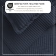 thumbnail image 2 of Solid Quilt Set - Lightweight, Soft, All-Season - 2-Piece Reversible Channel Stitched Bedding Set (Twin / Twin XL, Navy), 2 of 6
