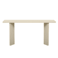 thumbnail image 4 of Hassch Console Table, 63" Long Entryway Table, Foyer Table for Hallway, Living Room, Easy Assembly, Beige, 4 of 8