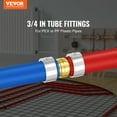 thumbnail image 2 of VEVOR Raccords de Tuyaux 3/4 Pouces 50 Pcs Pince en Laiton Style Droit pour Air, 2 of 9