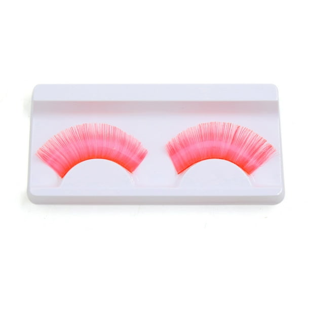 pink false eyelashes