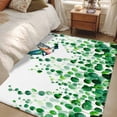 thumbnail image 4 of Spring Plants Area Rugs 3x5 ft Watercolor Bird Gradient Green Eucalyptus Leaves Washable Rug Non Slip Indoor Carpet Absorbent Floor Mat for Living Room Bedroom Dining Room, 4 of 9
