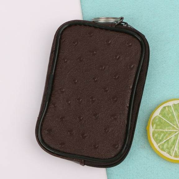 GENEMA Soft Men Women Card Coin Key Holder Zip Change Pouch Wallet Pouch Bag Purse Gift