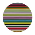 thumbnail image 2 of PIKWEEK Multicolor Fitable Fitted Round Table Cover with Elastic Colorful Horizontal Stripes and Lines Table Cloth Round Elastic Edge Fitted Table Cover Abstract  Tables, 2 of 7