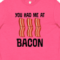 thumbnail image 4 of Inktastic You Had Me at Bacon Funny Bacon Lover Youth T-Shirt, 4 of 5