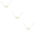 thumbnail image 3 of Collar clásico Qarigey de la amistad Colgante delicado Oro Plata, 3 of 6