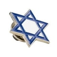 thumbnail image 2 of PinMart's Blue and White Jewish Star of David Enamel Lapel Pin, 2 of 3