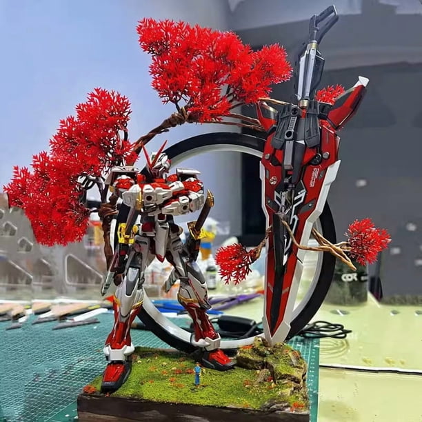 Gundam Assembly Model Assembly Manual Gundam Model Kit Large Class Robot Need to assemble by hand(The height is around 15-20 centimeters)MG Red Heresy (Weapon+Bracket+Color Box Packaging)