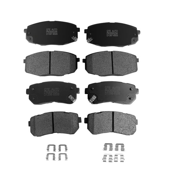 Set of 8 Front-Rear Ceramic Brake Pad Kit For 2010-2013 KIA Forte