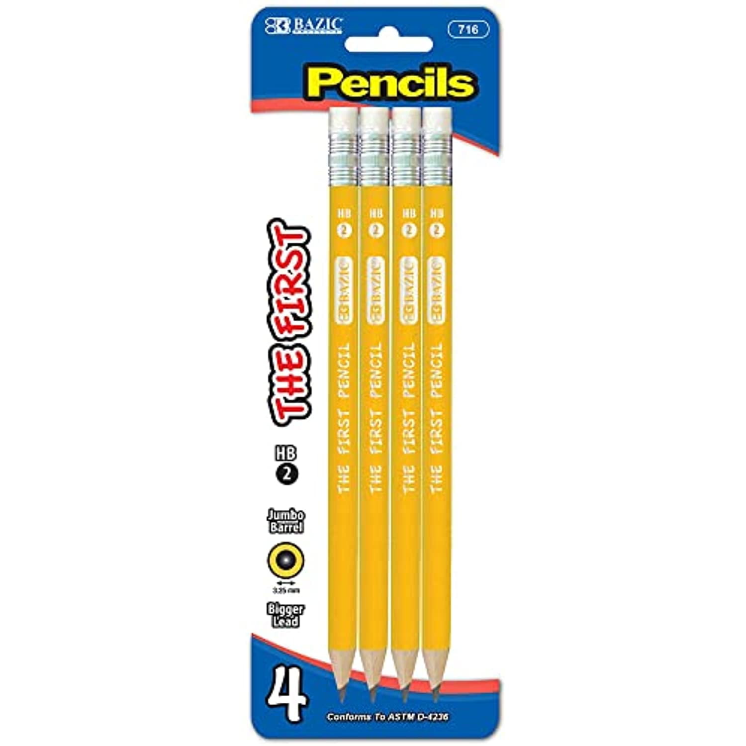 Details about   Jot 2-16 Count Packs #2 Wood Pencils w/latex free erasers 