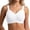 White, variant on Alun Mesh Splicing V-Neck Bras for Women Wireless No Underwire Smoothing Seamless Push up Bralette Side Support and Soft Simple Comfortable for Daily Wear White XL