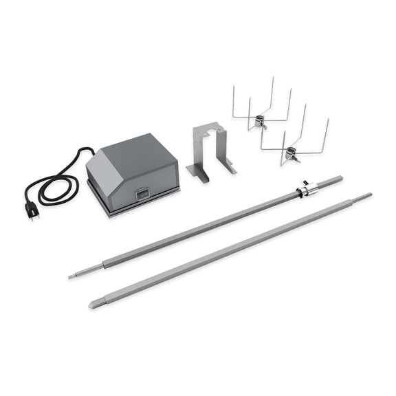 TYTUS Silver 304 Stainless Steel Grill Rotisserie Kit