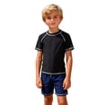 thumbnail image 7 of HOMADLES Kids T Shirts Boys Quick Dry Tee Shirt Summer Lightweight Toddler Boys Short Sleeve Tees, Black 14 T, 7 of 7