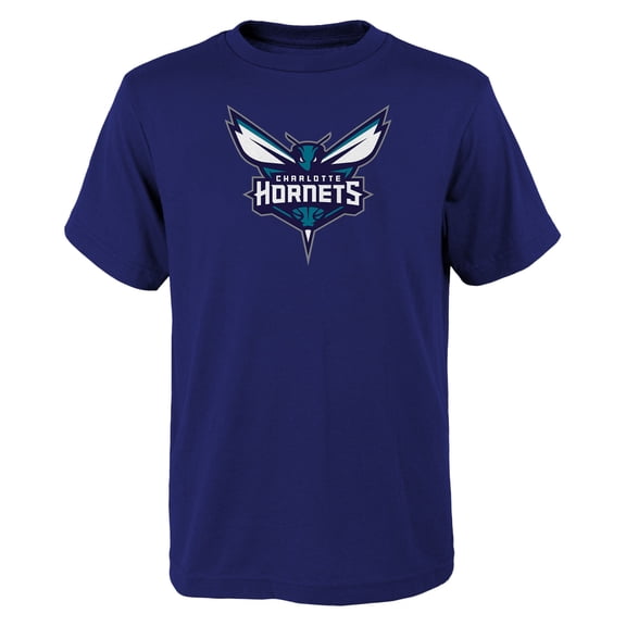 Youth Outerstuff Purple Charlotte Hornets Primary Logo T-Shirt