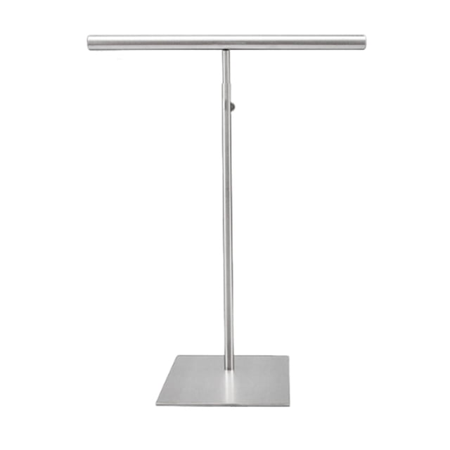Soporte para bolsos, estante con altura ajustable, decoración estética para la habitación, collar Plata