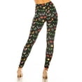 thumbnail image 2 of Creamy Soft Girls Kids Size Leggings, High Rise, Stretchy - by USA Fashion™ Evil Cartoon Eyes Small, 2 of 2
