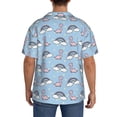 thumbnail image 3 of Kdxio Men's Hawaiian Shirt for Men Short Sleeve Shirt Rainbow Dinosaur Summer Casual Holiday Beach Button Down T-Shirts, 3 of 7
