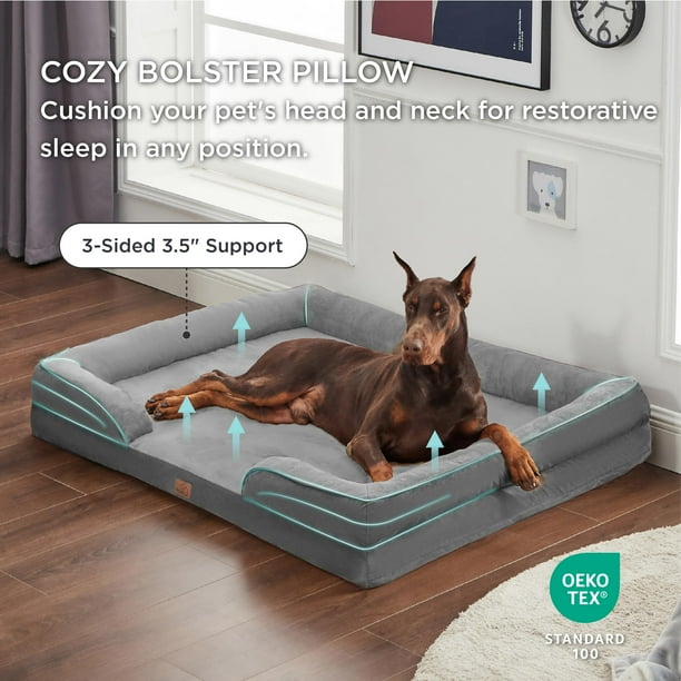 Bedsure Cama ortopédica para perros XXL – Sofá cama lavable para