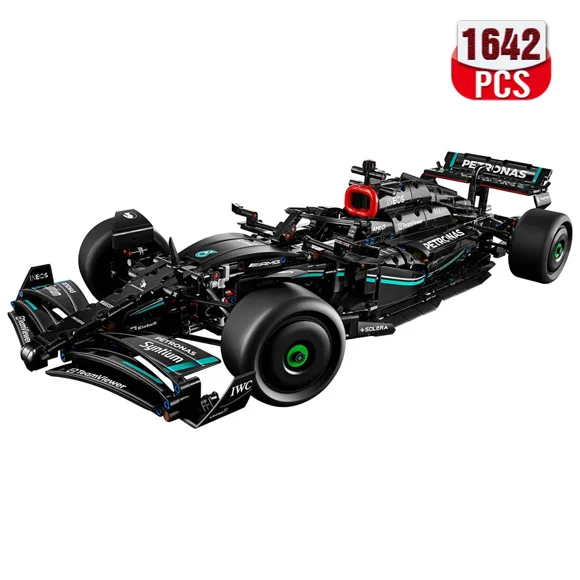 Technical AMG F1 Performance Race Car 42171 Building Blocks Authentically Detailed Build and Display Model for Home or Office