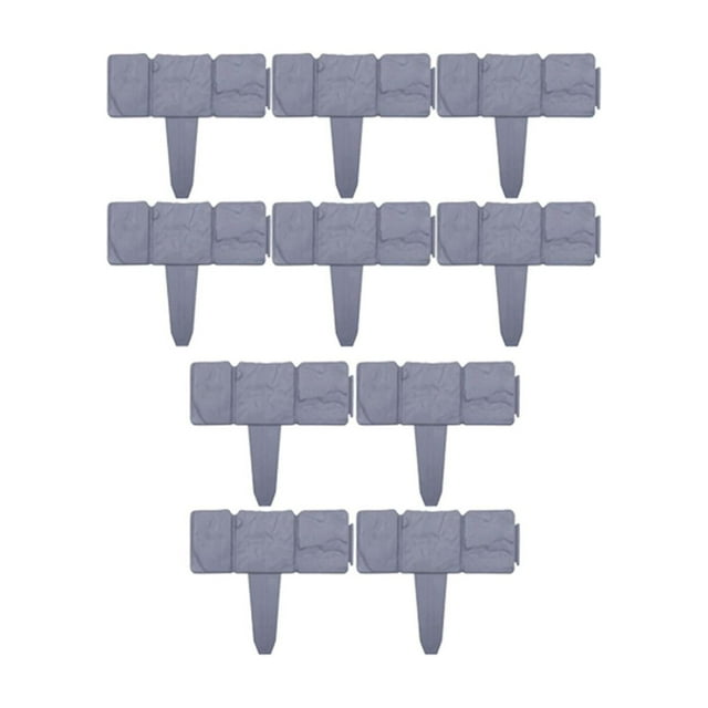jinwen Reusable Garden Edging Border, Garden Fence Edging Barrier Fence Water Resistant 10 Pieces