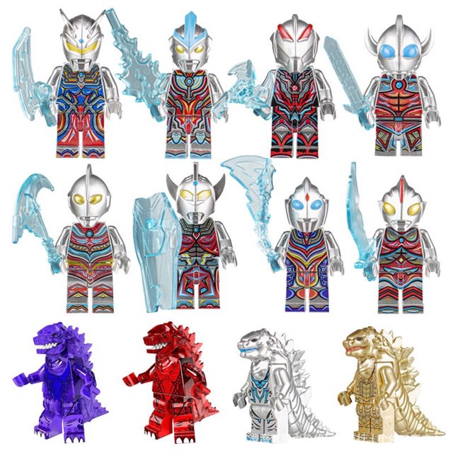8 Super Hero Pixel World Building Blocks Man Assembled Toys-ZJKDGJKJ