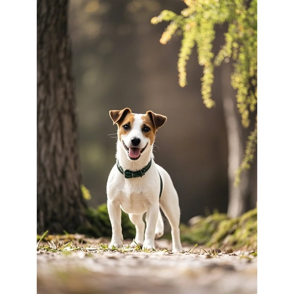 Jack Russell Terrier Diamond Art 5D Diamond Painting DIY Kits Full Round Drill Crystal by Number Stitch Handmade Arts and Crafts for Living Room Bedroom Home Wall Decor 12x16 inch / 30x40cm