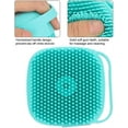 thumbnail image 2 of Pet Shower Brush, Soft Rubber Bath Brush for Dogs, Deshedding Massage, Blue, 2 of 5
