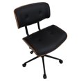 thumbnail image 4 of LumiSource Lombardi Mid-Century Modern Height Adjustable Office Chair, 4 of 6