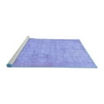 thumbnail image 2 of Ahgly Company Machine Washable Indoor Rectangle Abstract Blue Modern Area Rugs, 2' x 5', 2 of 4