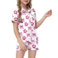 thumbnail image 1 of Ensemble de Pyjama pour Garçon, Imprimé Graphique, Ensemble de Pyjama pour Filles à Boutons, Pyjama pour Enfants, Nuisette, Pyjama pour Enfants, Filles 8-10 Ans, 1 of 5