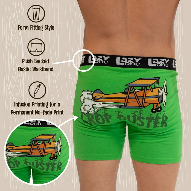 Lazyone Mens Funny Boxer Briefs - Bat Moose