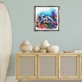 thumbnail image 3 of Stupell Industries Undersea Turtle & Coral Animals Painting Gray Floater Framed Canvas Art Print Wall Art, 25 x 25, 3 of 10