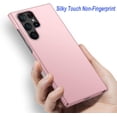thumbnail image 2 of Case for Samsung Galaxy S22 Ultra Phone Case Protective Slim [Defend from Scratch/Slip/Drop/Fingerprint] Matte PC Hard Minimalistic Phone Cover for Samsung Galaxy S22 Ultra-Pink, 2 of 12